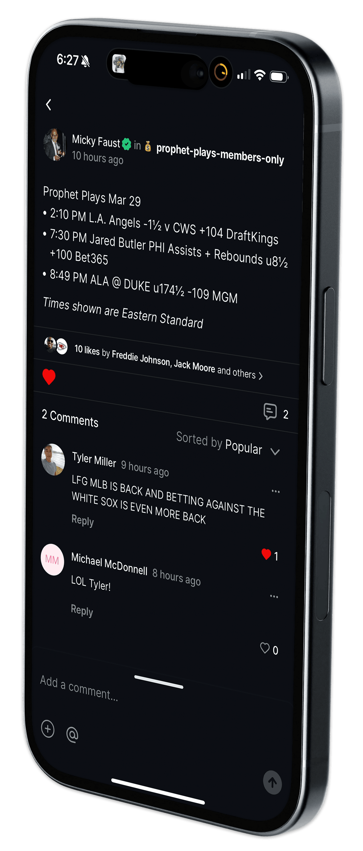 Mobile mockup - prophetable tv 4