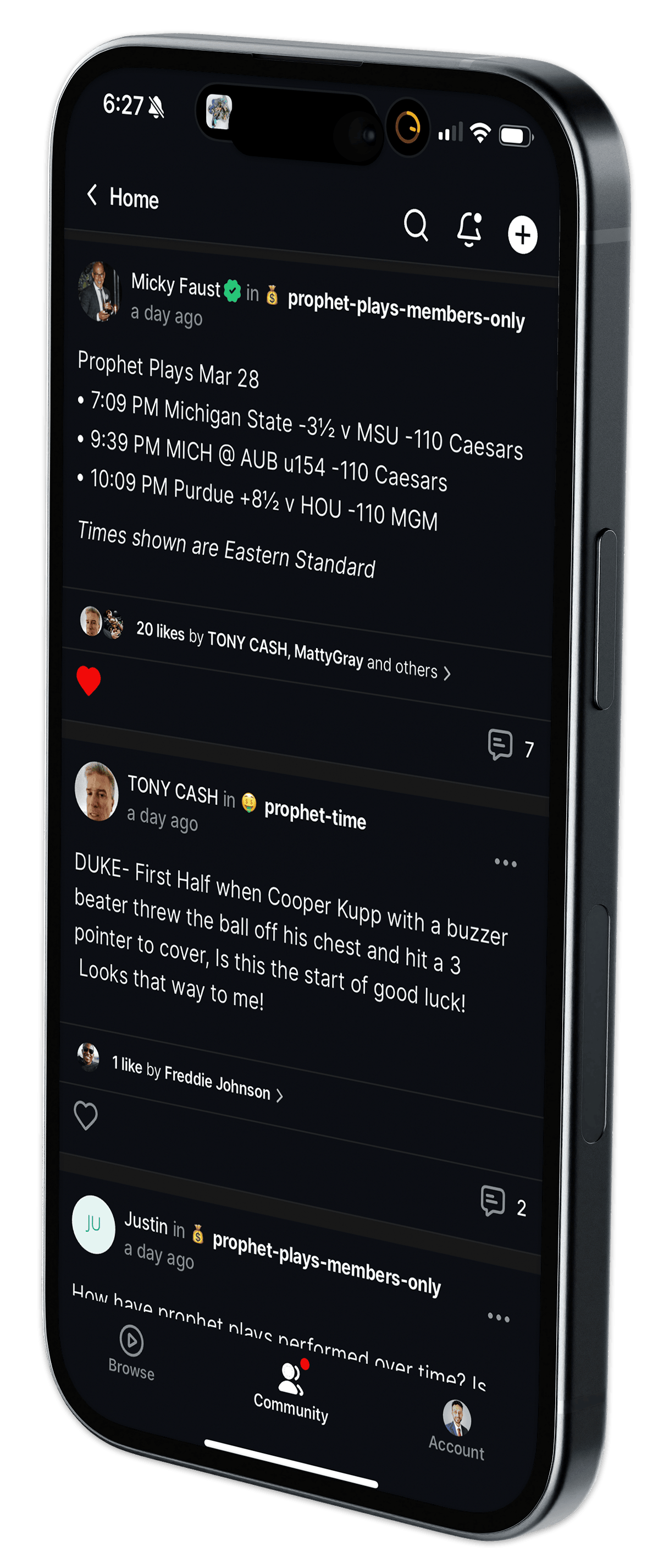 Mobile mockup - prophetable tv 5