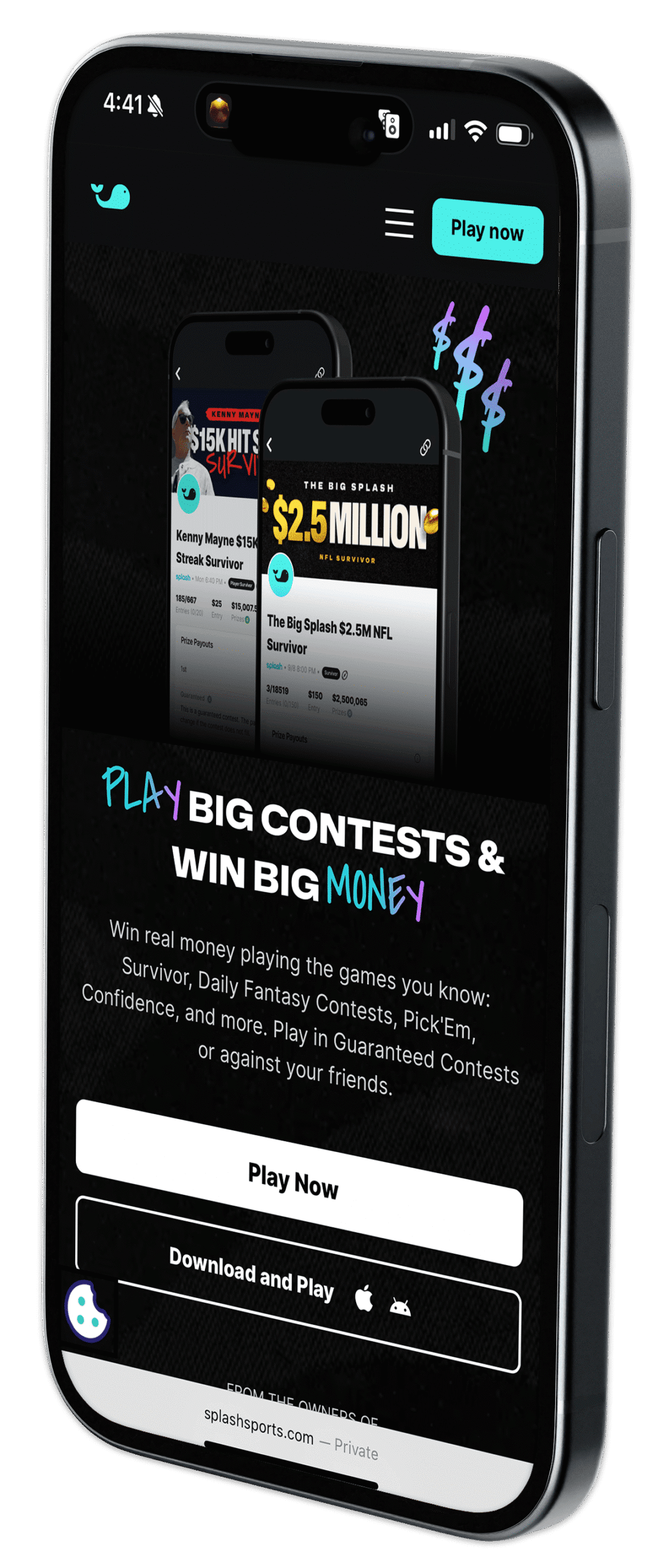 iPhone 15 Mockup - Splash Sports 1