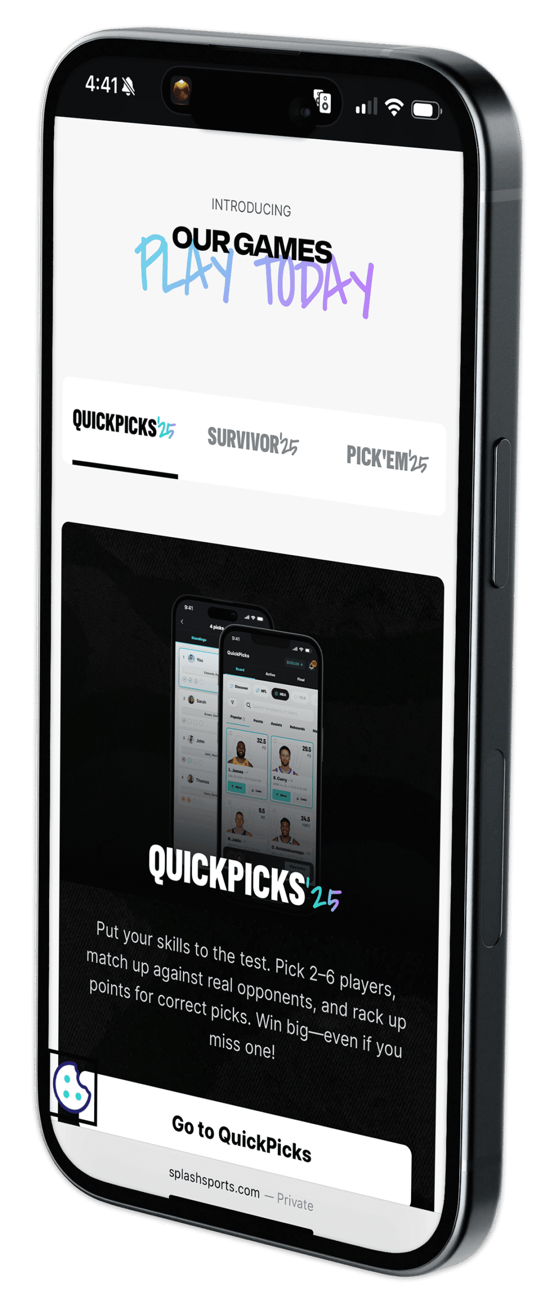 iPhone 15 Mockup - Splash Sports 2