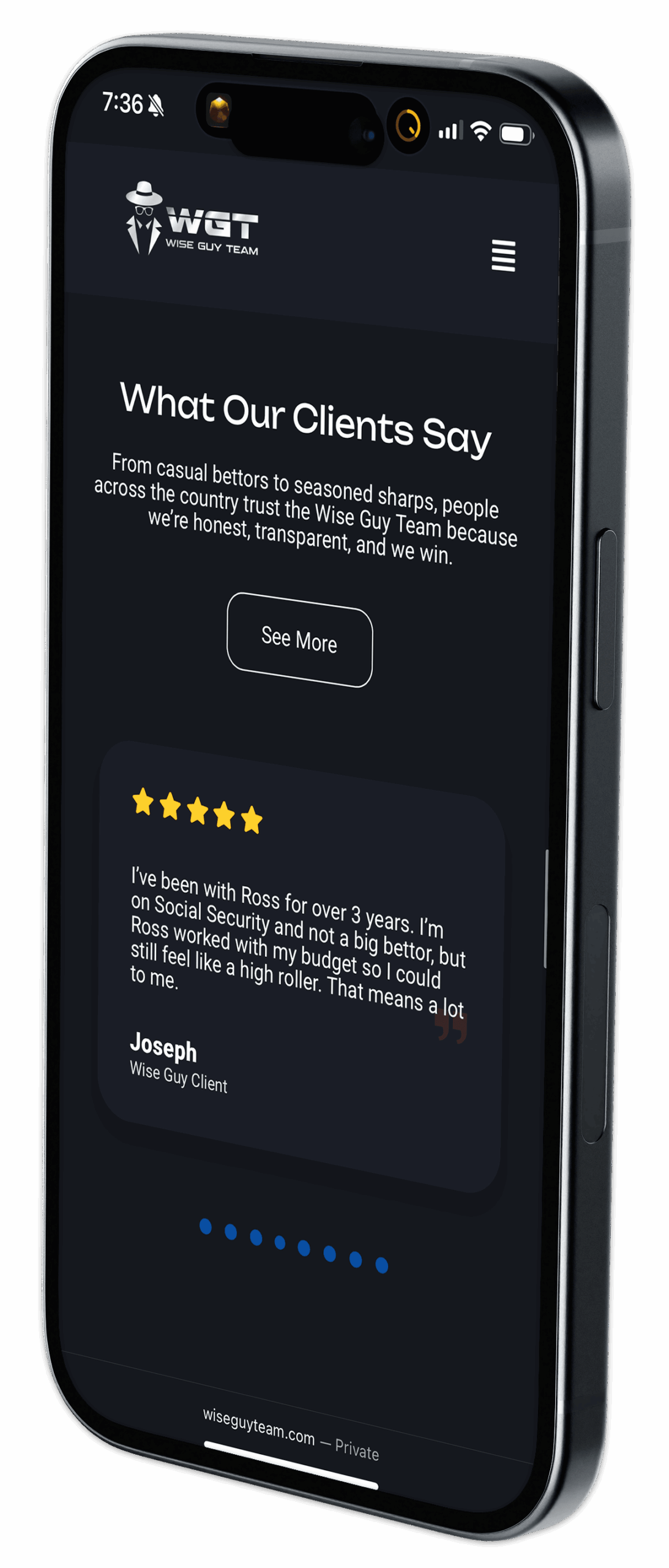 iPhone 15 Mockups - Wise Guy Team 3