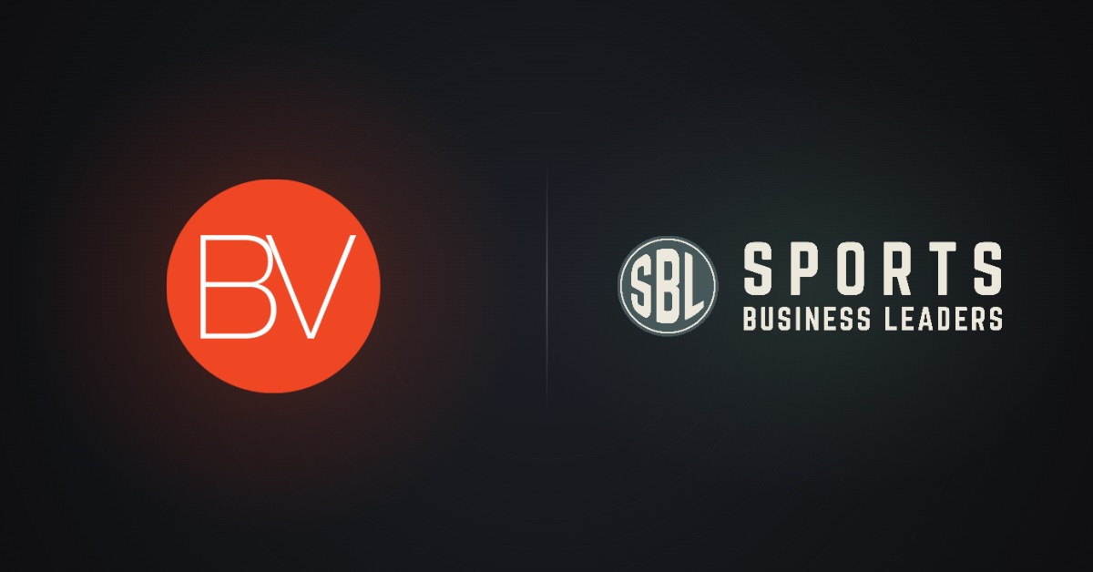 BV and Sports Business Leaders logos side by side, marking BV joining SBL as a VIP member